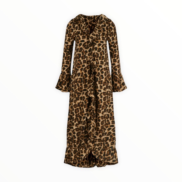 Boohoo Leopard Kimono with Frills - Picture 3 of 4